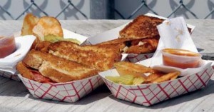 Dining-food-truck-cheezers-by-ROBIN grilled cheese sandwiches