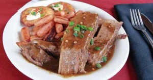Dining-Ramsis_Brisket brisket and carrots