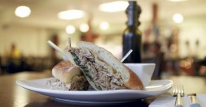 Pork sandwich at Ghyslain. LEO photo by Ron Jasin. Pork sandwich at Ghyslain. LEO photo by Ron Jasin.