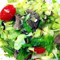salad with beef