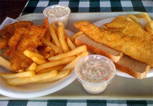 Scrod and Haddock sandwiches