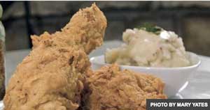 fried chicken on plate