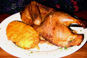 Cajun baked duck