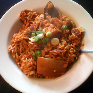 Crawfish etouffée