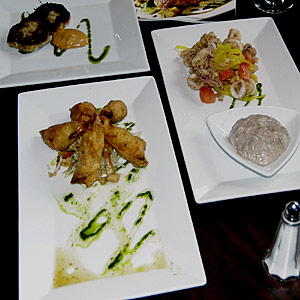 Appetizers at La Rouge