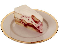 Lemon-raspberry cheesecake