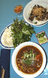 Dishes at Pho Binh Minh