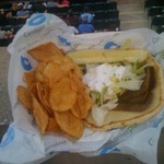 Gyros at the park. Not the bes…