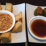 two appetizer dishes