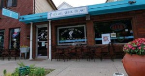 Storefront of restaurant