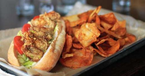 Oyster Po Boy Sandwich