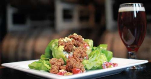salad with chicken livers
