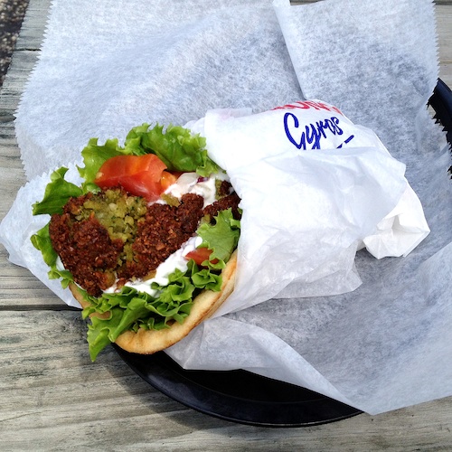 Falafel at A.J.'s Gyros