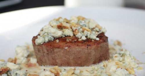 Gorgonzola filet at DiFabio's. LEO photo by Ron Jasin.