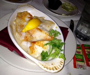 Baked scrod at John E's