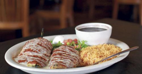 Poblanos and rice