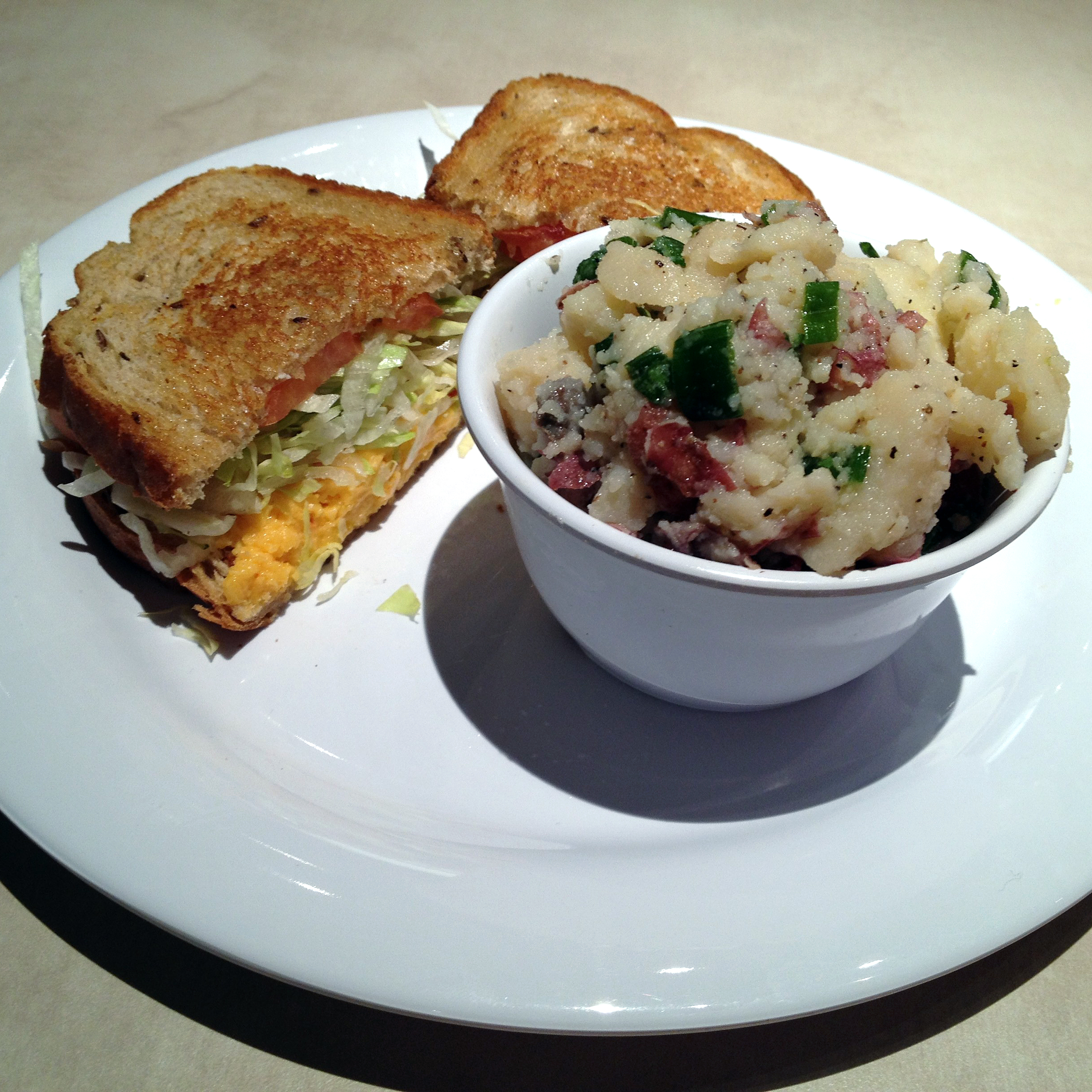 Pimento cheese sandwich at Zoe's Kitchen.