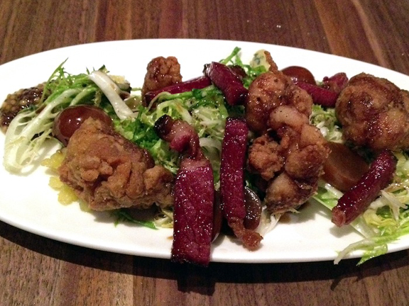 Crispy sweetbreads appetizer at MilkWood.