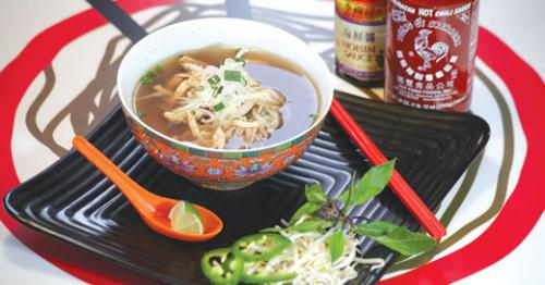 Phò gà chicken soup at NamNam Cafe. LEO photo by Frankie Steele.