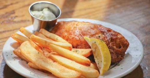 Fish and chips at the Irish Rover. LEO photo by Frankie Steele.