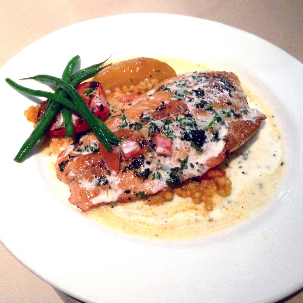The ruby trout at Anoosh Bistro.