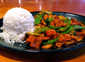 The build-your-own stir-fry at Yang Kee Noodle