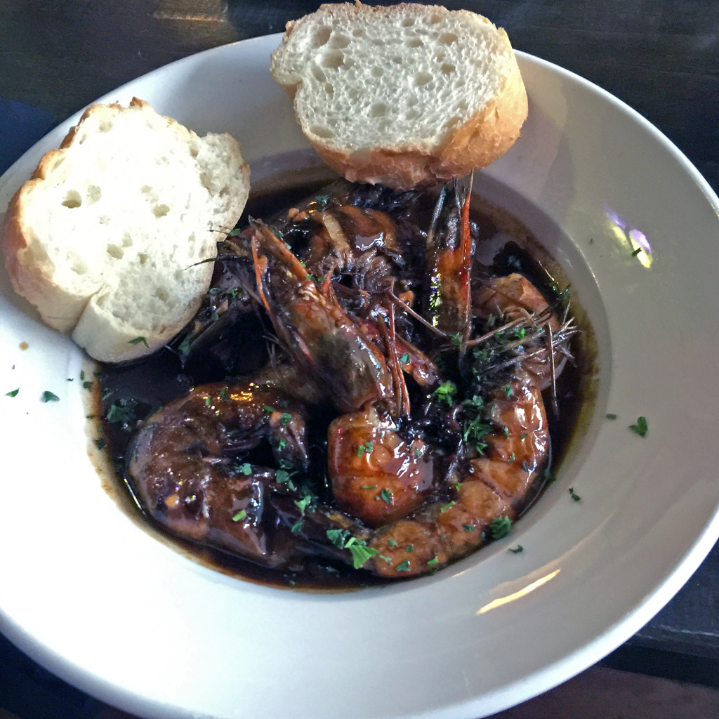 The New Orleans-style BBQ shrimp at Roux