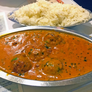 Malai Kofta veggie "meatballs" at Kashmir