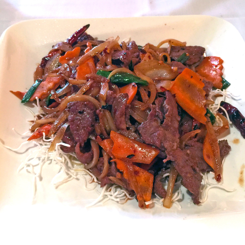 Tea Station Chinese Bistro's Mongolian Lamb