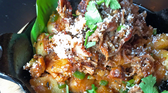 Mofongo, the classic Puerto Rican plantain-and-pork dish, at Migo.