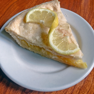 Shaker lemon pie at the Trustees’ Table.