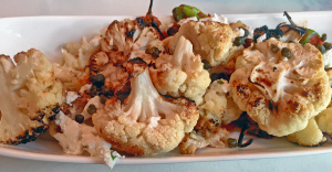 Roasted cauliflower at Brooklyn and the Butcher.