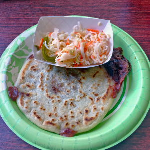 A baleada con todo at La Guanaquita.