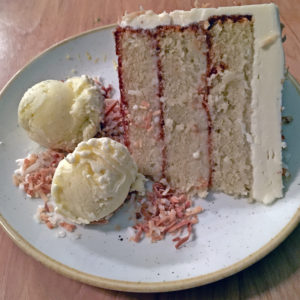 Red Barn Kitchen’s coconut cream cake.