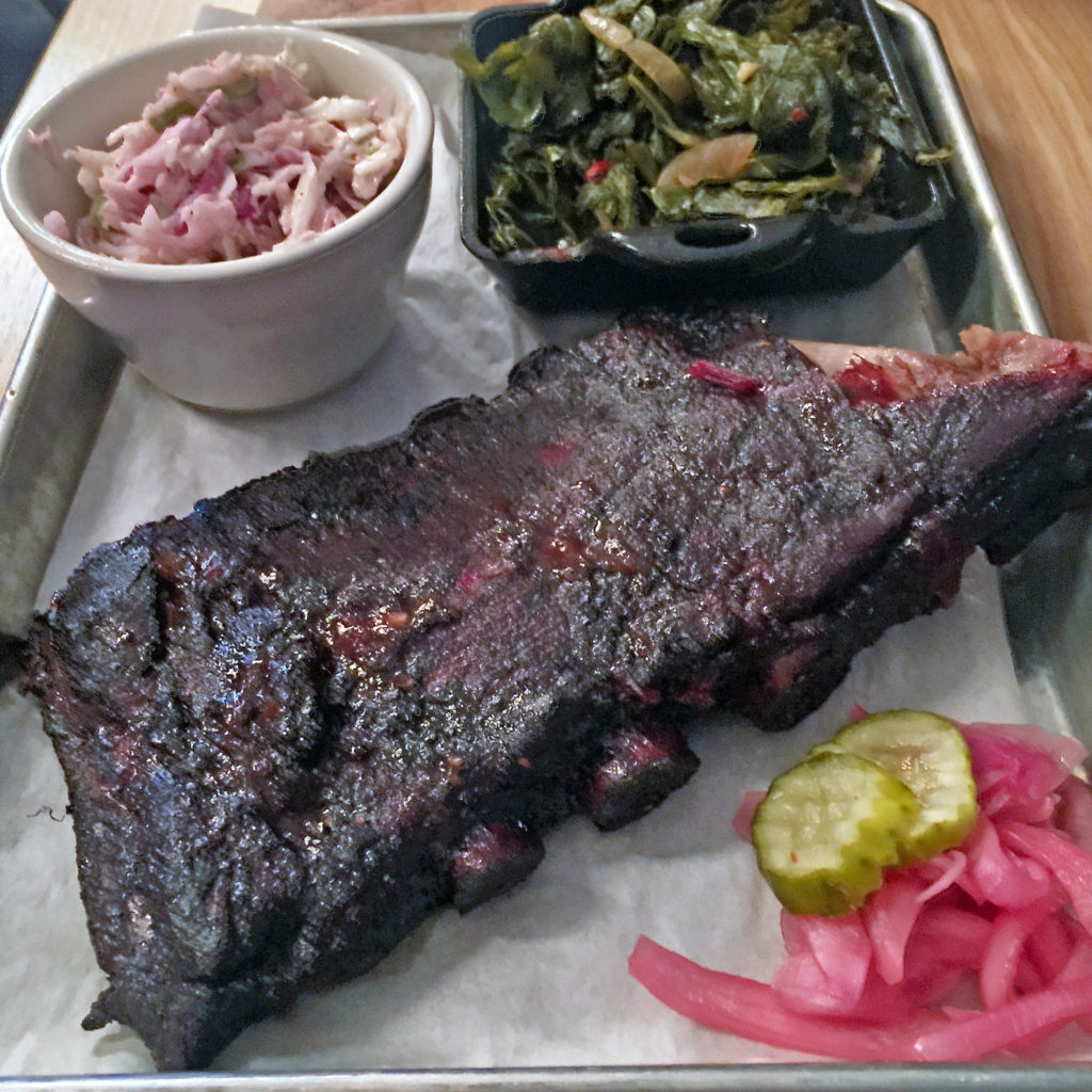 Bourbon glazed pork rib at Red Barn Kitchen.