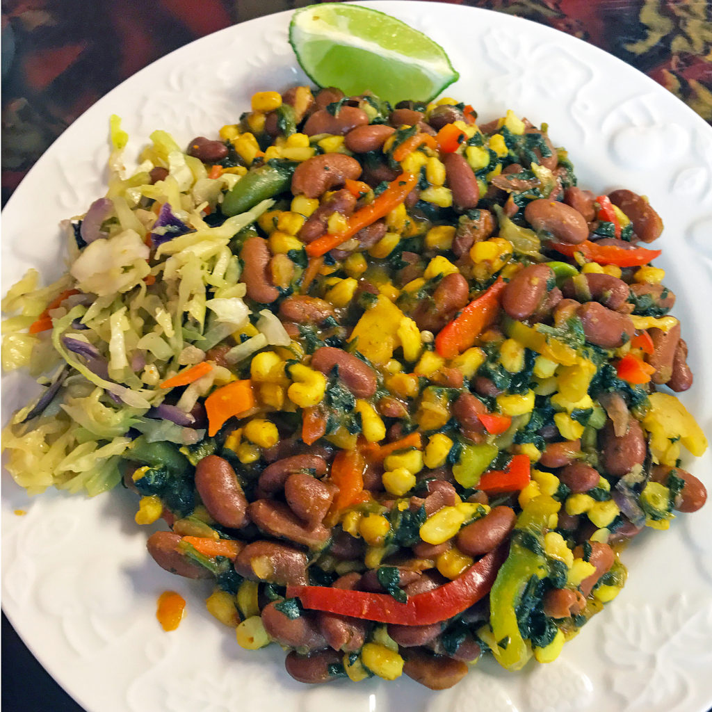 Safari Grill’s Githeri, an iconic Kenyan stew of fried corn and beans.