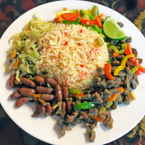 Safari Grill’s suqaar, East African “beef bites.”