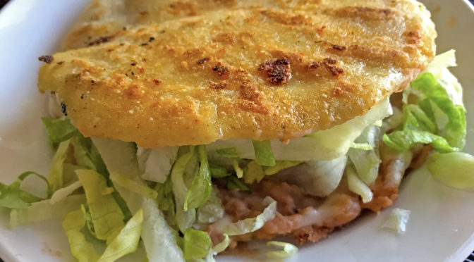 A sizzling gordita, the namesake item at Las Gorditas.