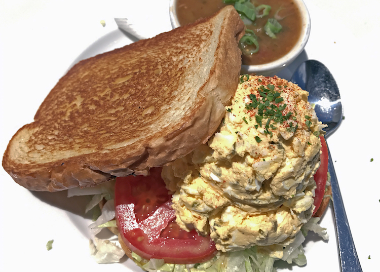 Pop’s poppin’ egg salad sandwich at Wild Eggs.