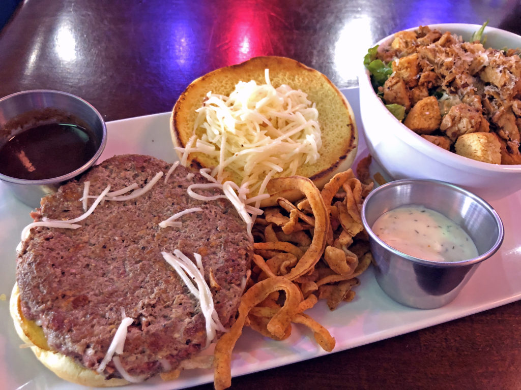 The Impossible Burger at Morels Cafe. Yeah, it’s impossible