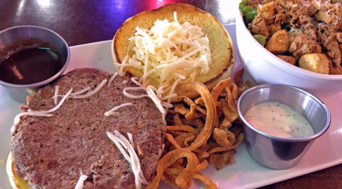 The Impossible Burger at Morels Cafe. Yeah, it’s impossible.