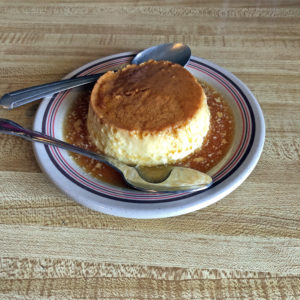 La Lupita’s creamy Mexican flan.