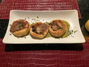 Marketplace’s puff pastry tartlets filled with wild mushrooms.