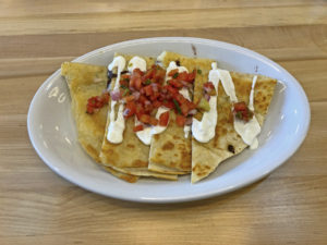 Con Huevos’ light, savory quesadilla.