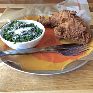 Joella’s Southern-style fried chicken is mild and crusty, without the Nashville heat.