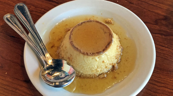 Cancun’s flan is so good that it tempts us to have dessert first.