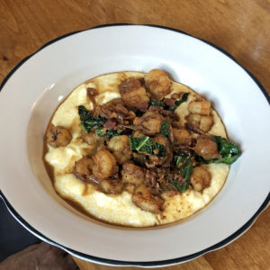 Portage House tweaks the local classic dish as shrimp and polenta.
