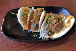 Pork belly buns at Ramen Inochi.