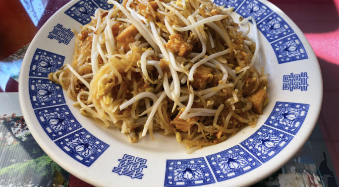 The textures of rice noodles and bean sprouts play off each other in Mai's Thai's first-rate Pad Thai.