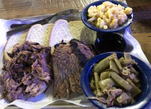 The Kid Brother sampler at Martins offers pork and brisket.